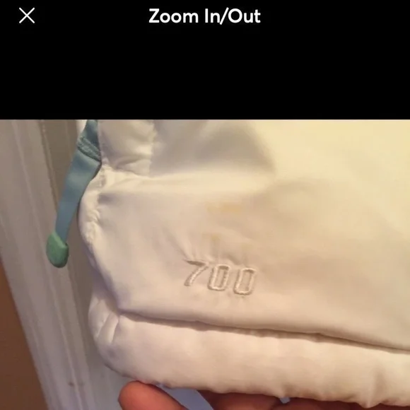 North Face 96 Retro Nuptse Down Puffer Vest 700 White Large Mint Condition - Picture 7 of 11